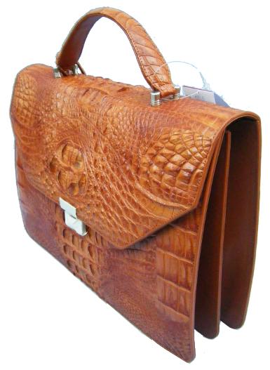 กระเป๋าถือผู้ชายหนังจระเข้/Crocodile Man Bag No.CM001 (Out of stock)